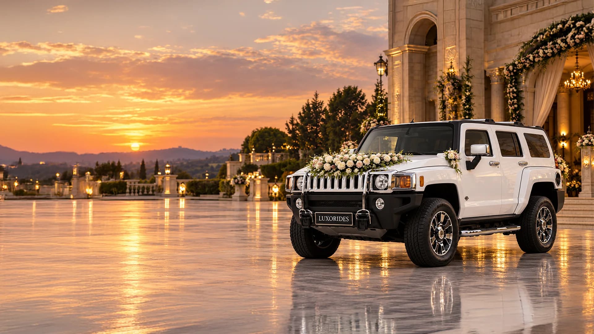 Hummer wedding car