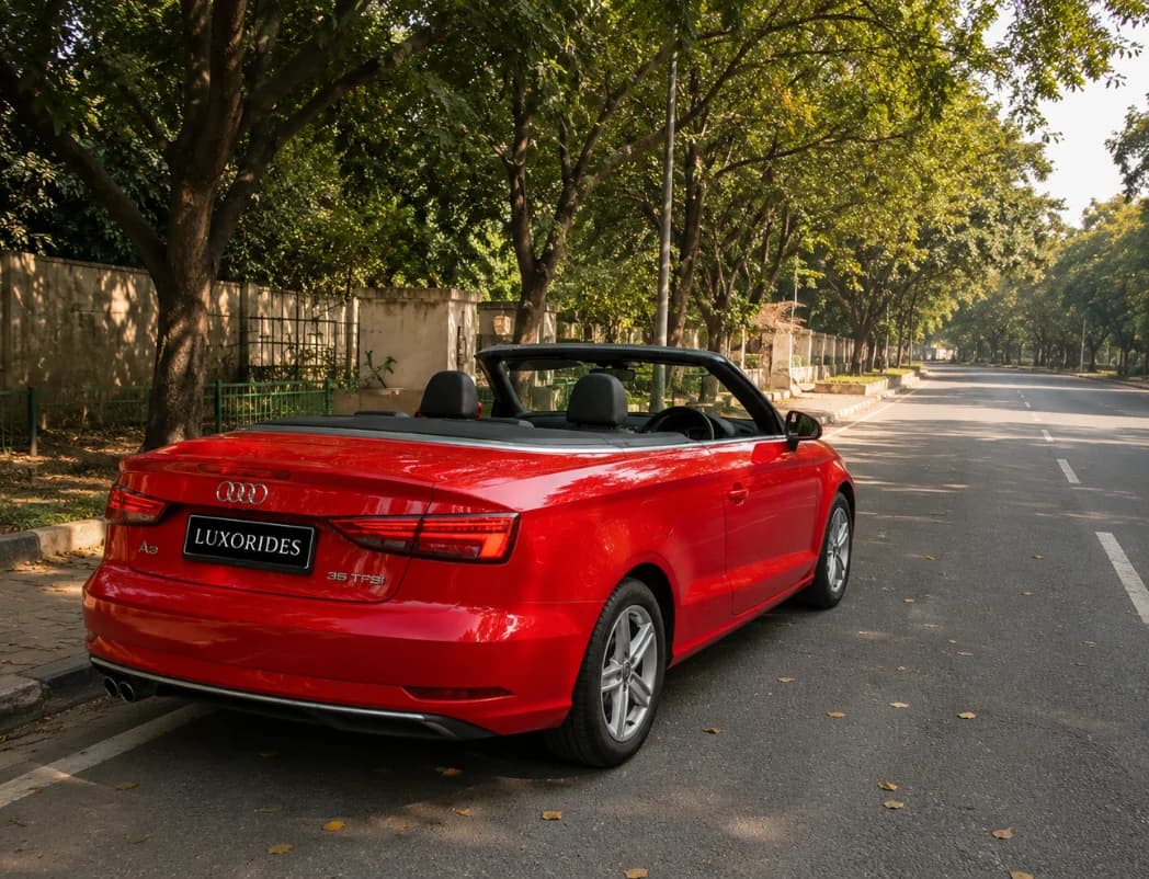 Audi A3 Cabriolet (RED) exterior view 1