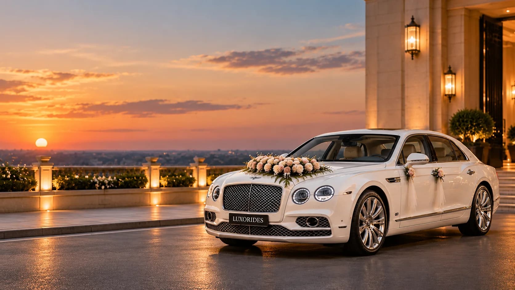 Bentley Flying Spur wedding car