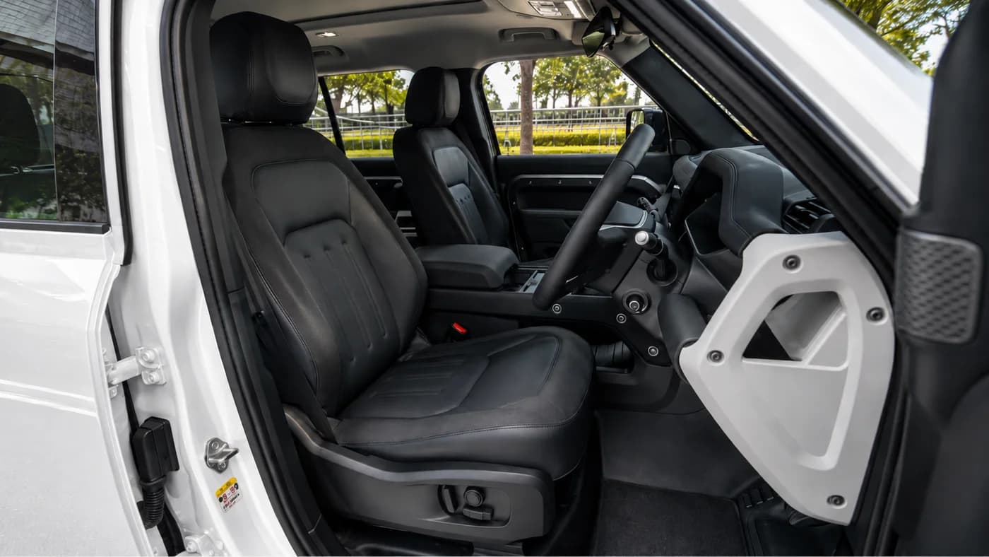 Land Rover Defender cabin interior 2