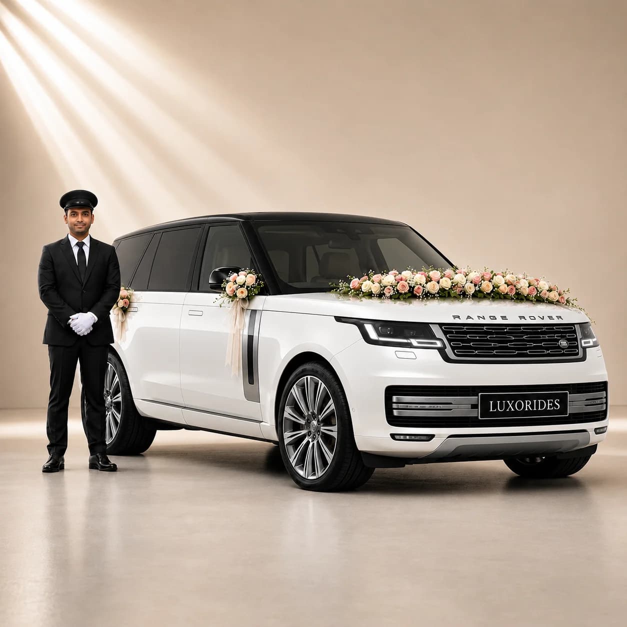 Range Rover Vogue Autobiography wedding car with chauffeur