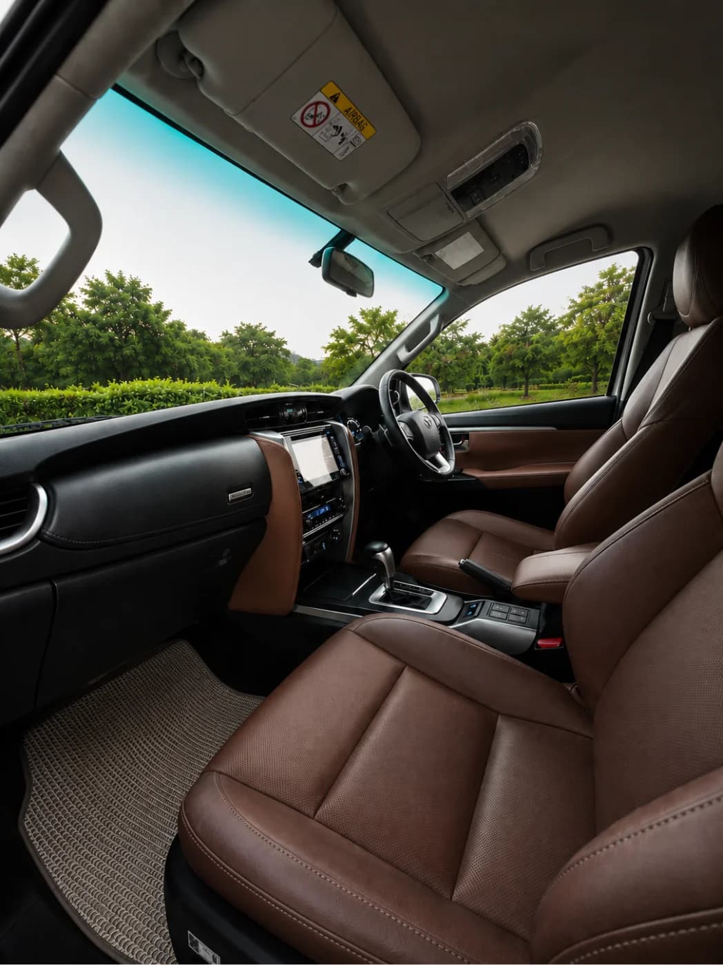 Toyota Fortuner (White) cabin interior 2