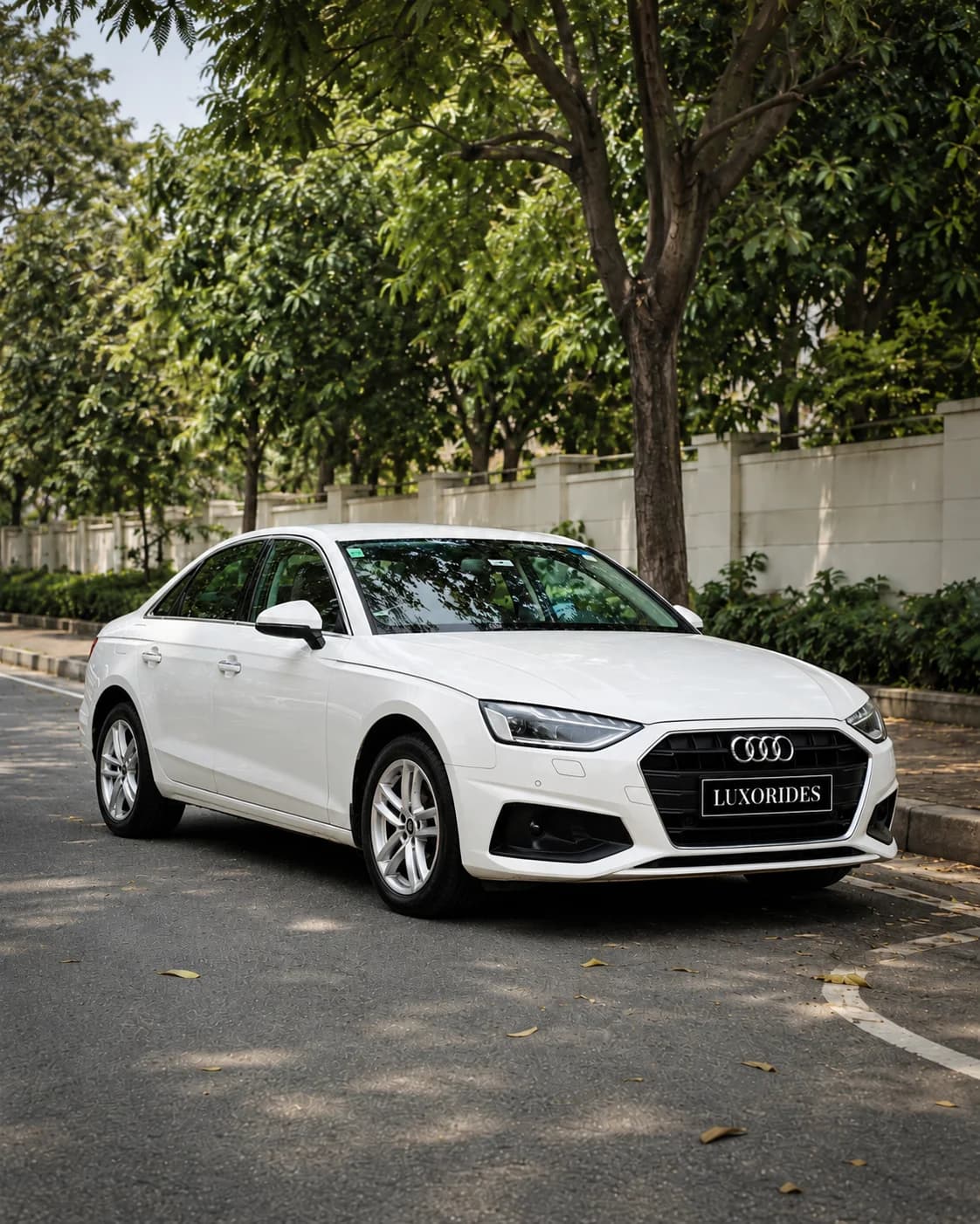 Audi A4 wedding car exterior