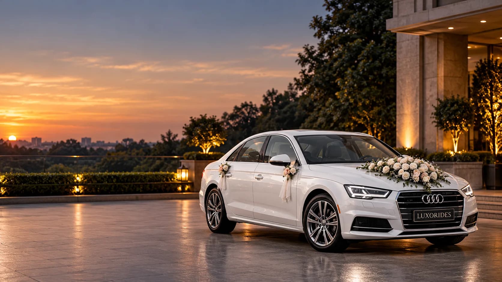 Audi A4 wedding car