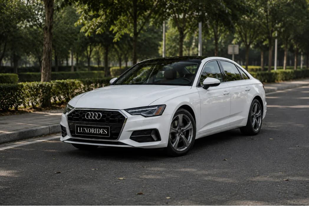 Audi A6 wedding car exterior