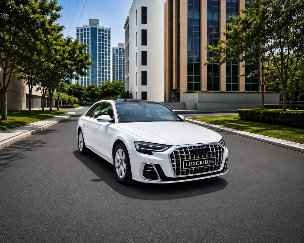 Audi A8 wedding car exterior