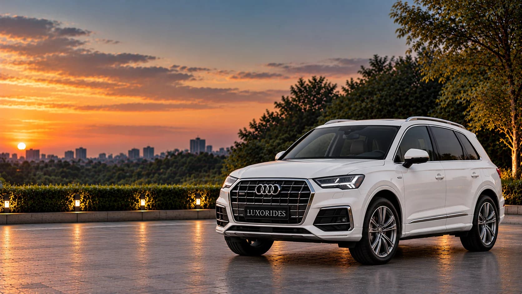 Audi Q7 wedding car