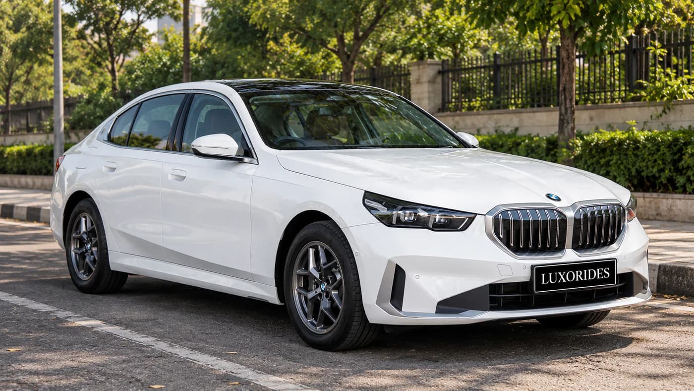 BMW 5 Series wedding car exterior