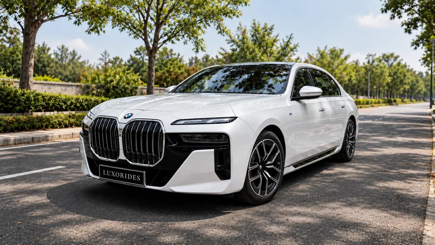 BMW 7 Series wedding car exterior