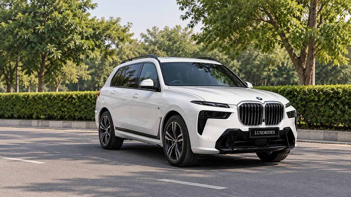 BMW X7 wedding car exterior