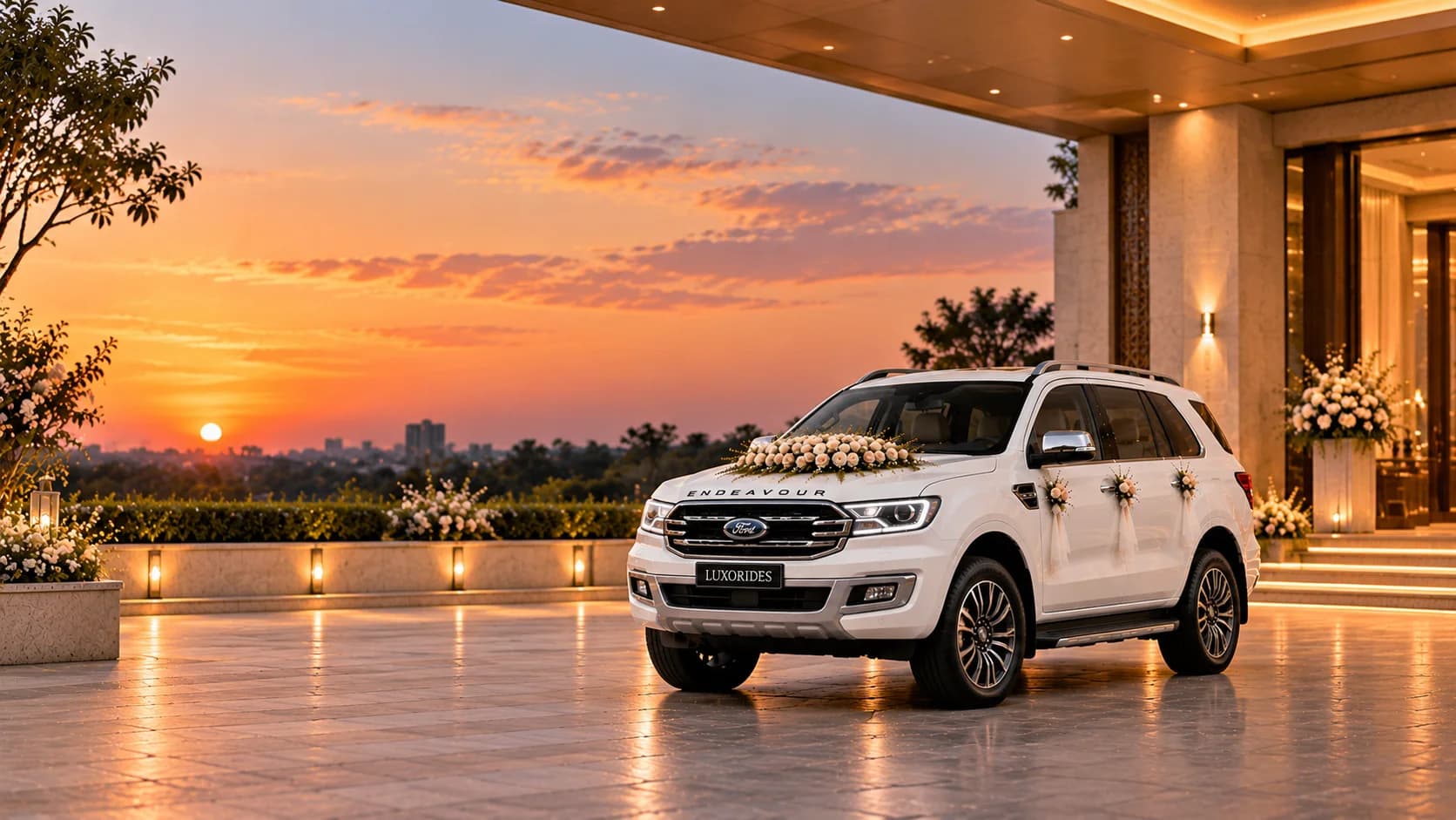 Ford Endeavour wedding car