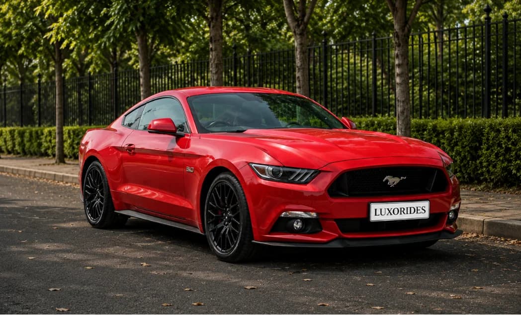 Ford Mustang GT wedding car exterior