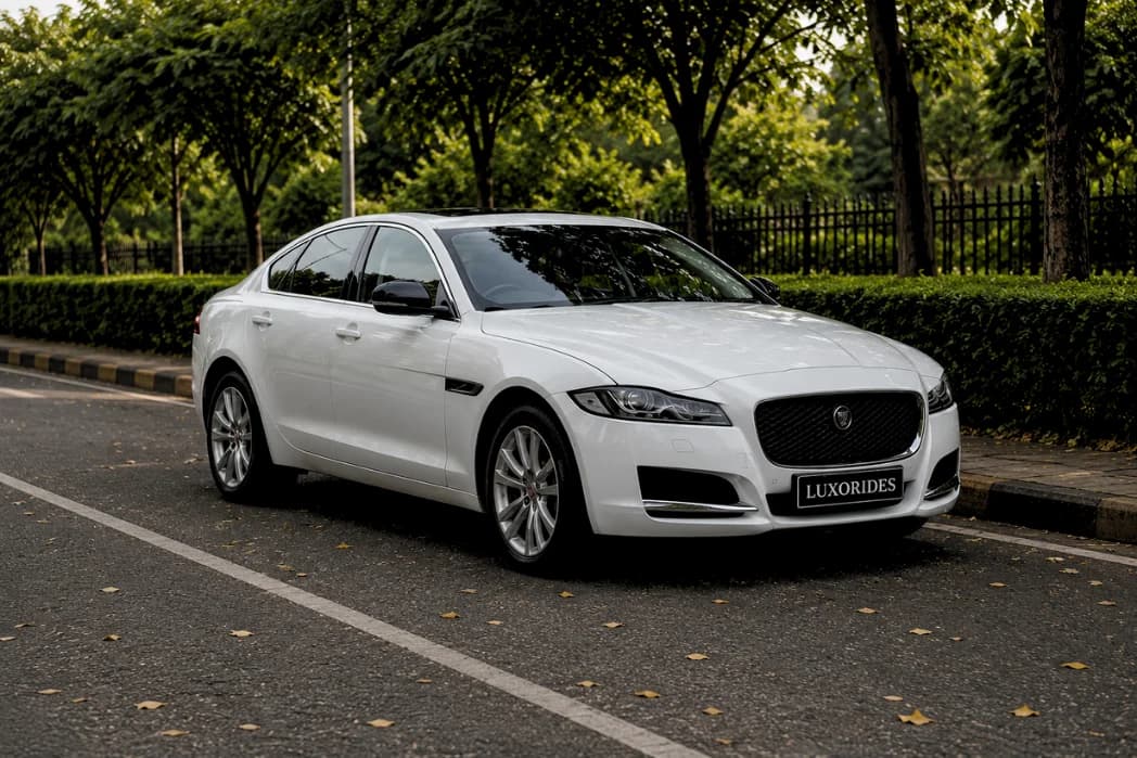 Jaguar XF wedding car exterior
