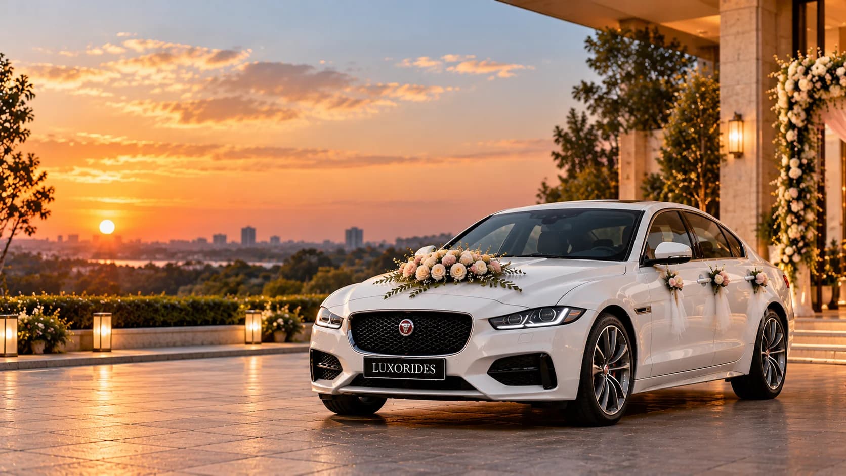 Jaguar XF wedding car