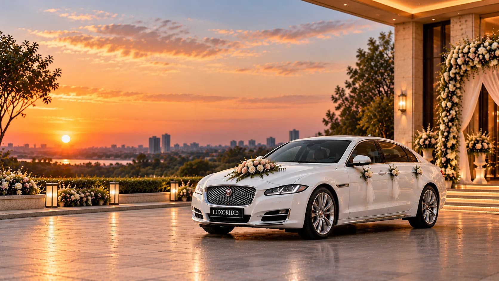 Jaguar XJ L wedding car