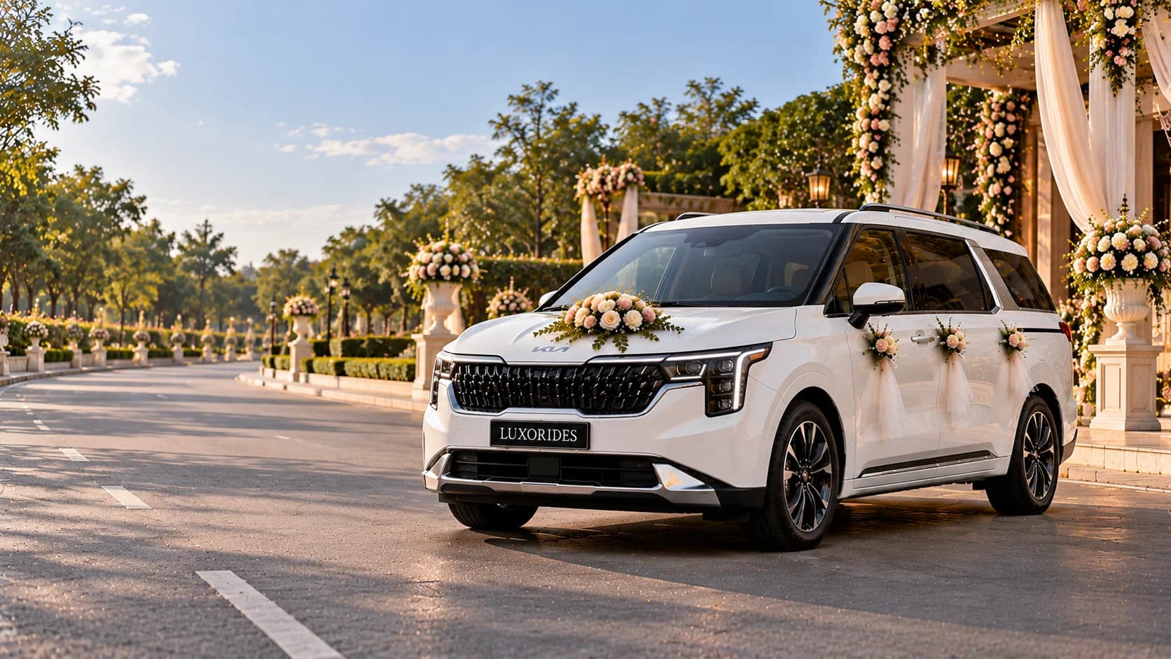 Kia Carnival wedding car