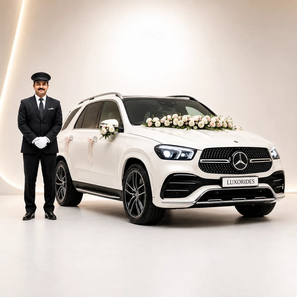 Mercedes-Benz GLE 450 wedding car with chauffeur