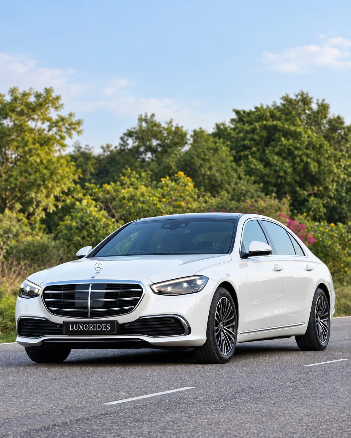 Mercedes-Benz S-Class wedding car exterior