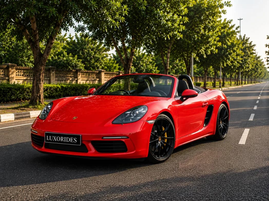 Porsche 718 Boxster wedding car exterior