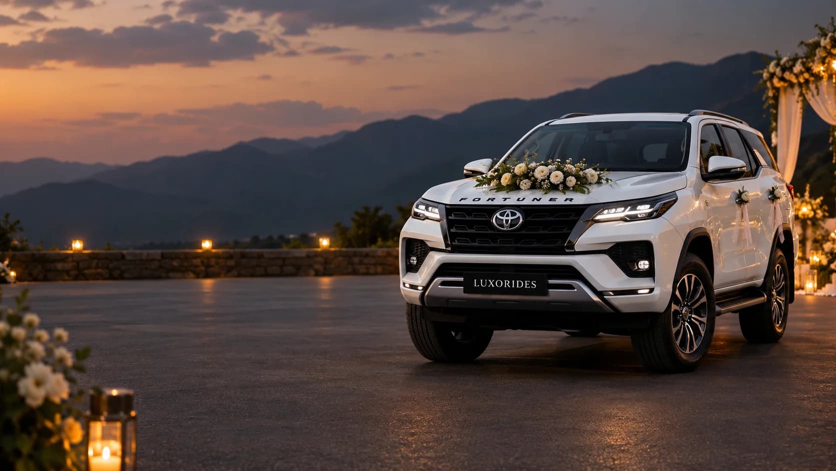 Toyota Fortuner wedding car