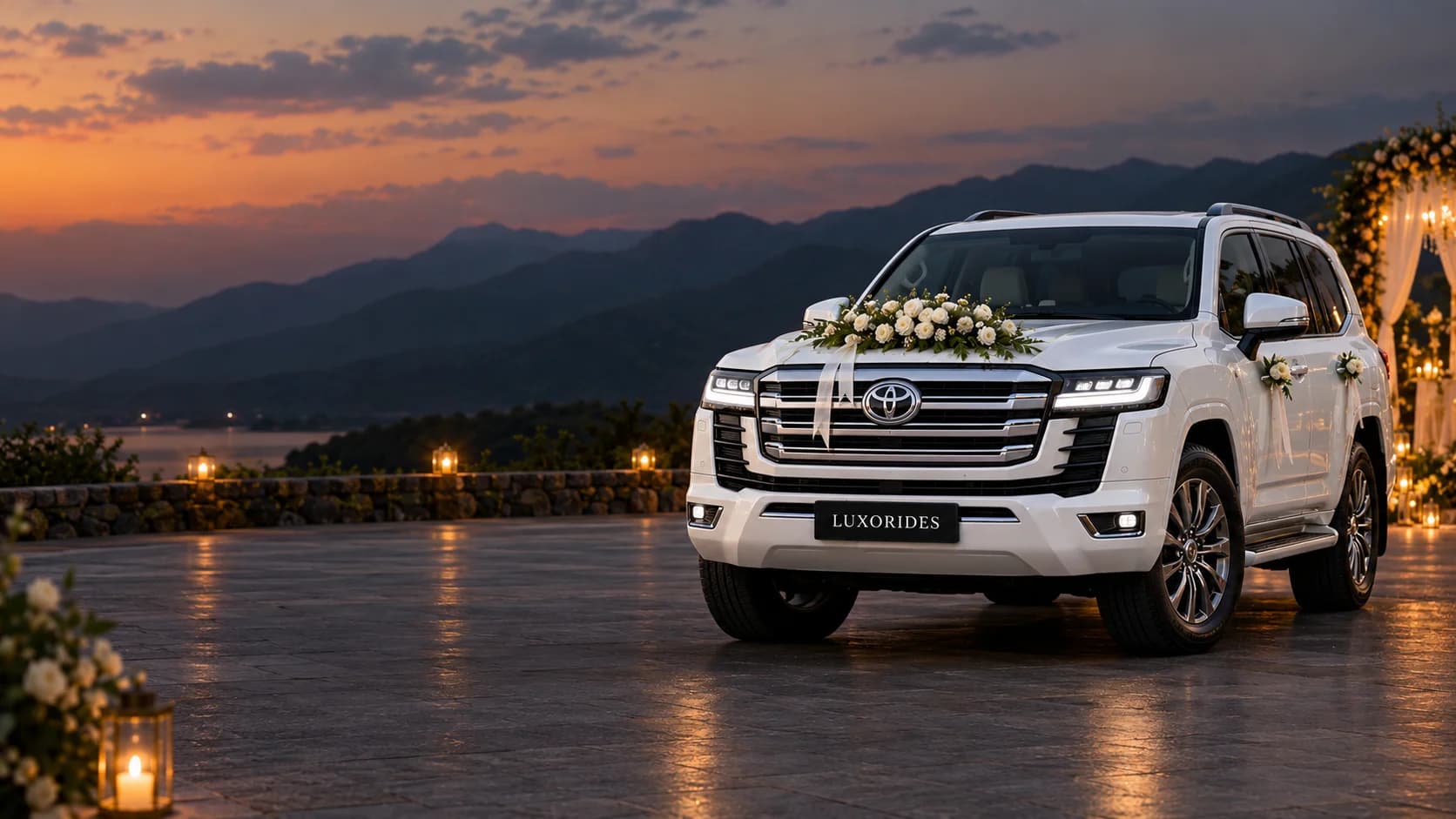 Toyota Land Cruiser 300 wedding car