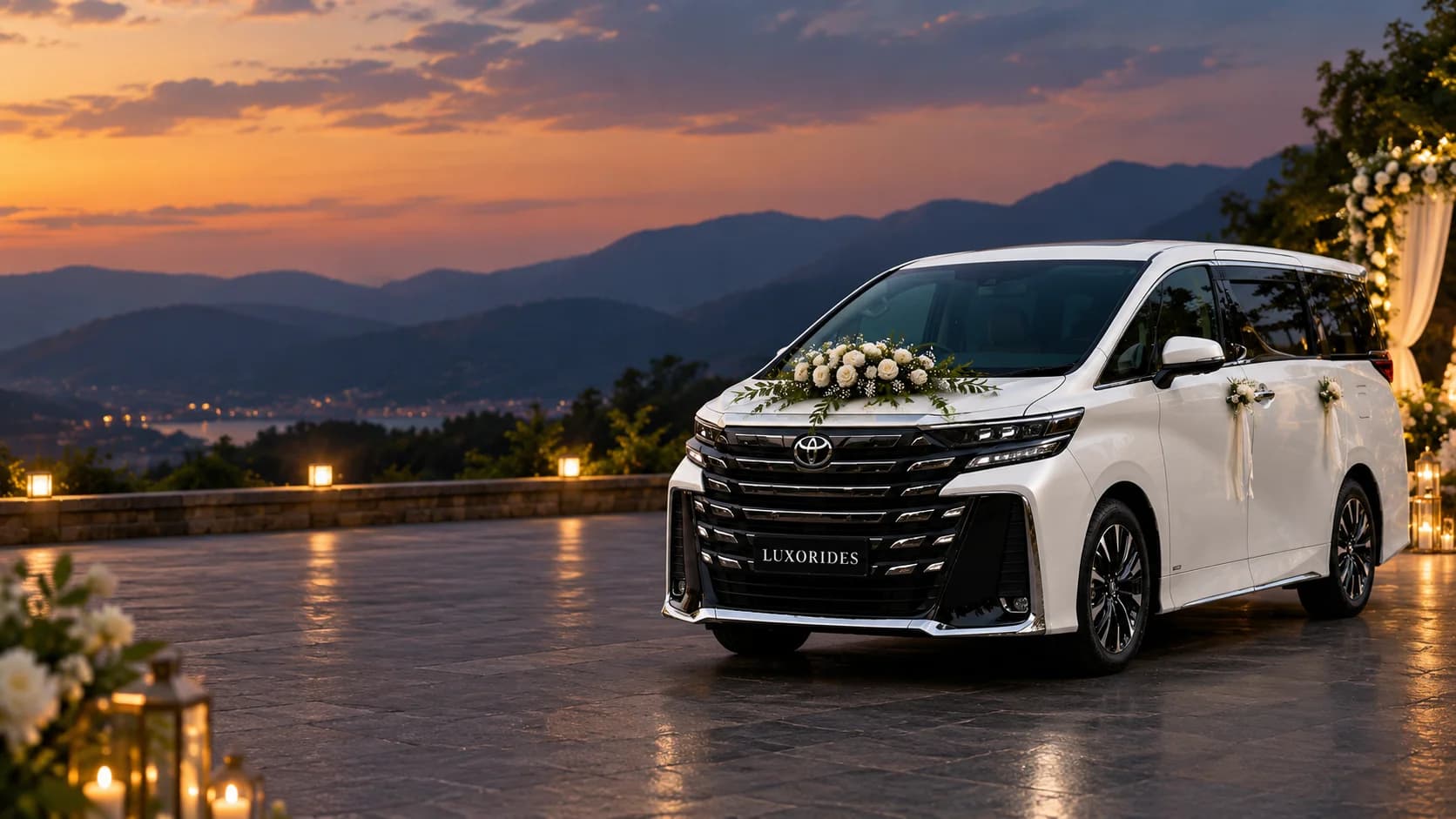 Toyota Vellfire wedding car